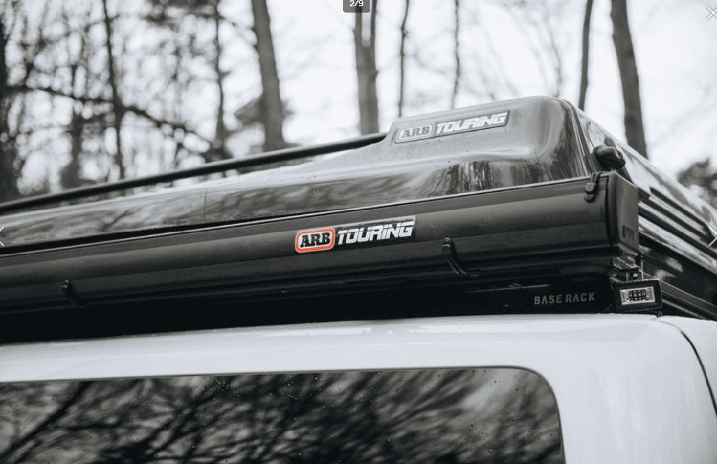 ARB Schwarzes Alu-Markisenzelt 3000mm mit LED-Licht