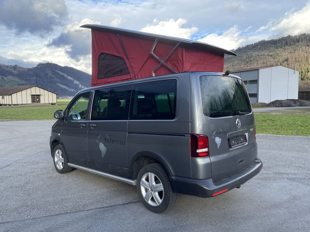 Aufstelldach-Kit Langer Radstand VW T5/T6/T6.1 Sofffarbe rot