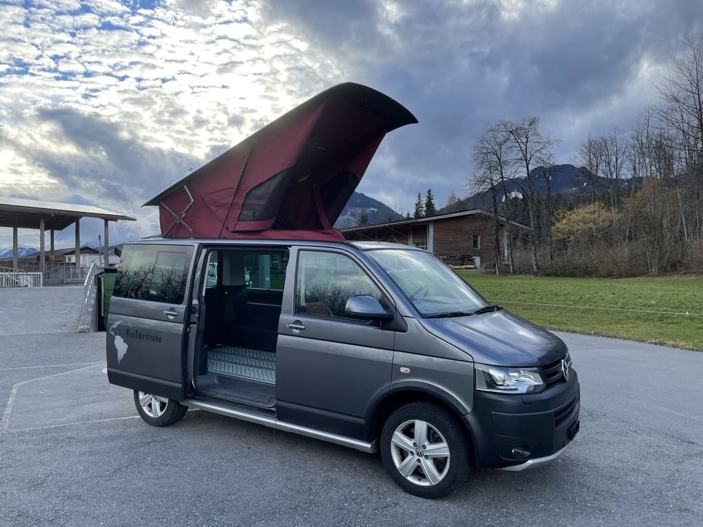 Aufstelldach-Kit Langer Radstand VW T5/T6/T6.1 Sofffarbe rot