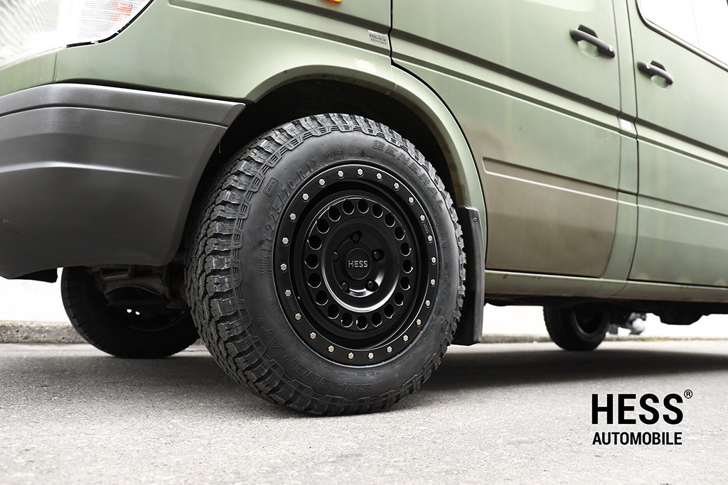 HESS H72-HD, 17 Zoll, Forest Black, Alufelge für VW LT 35, T1, Mercedes Sprinter 903