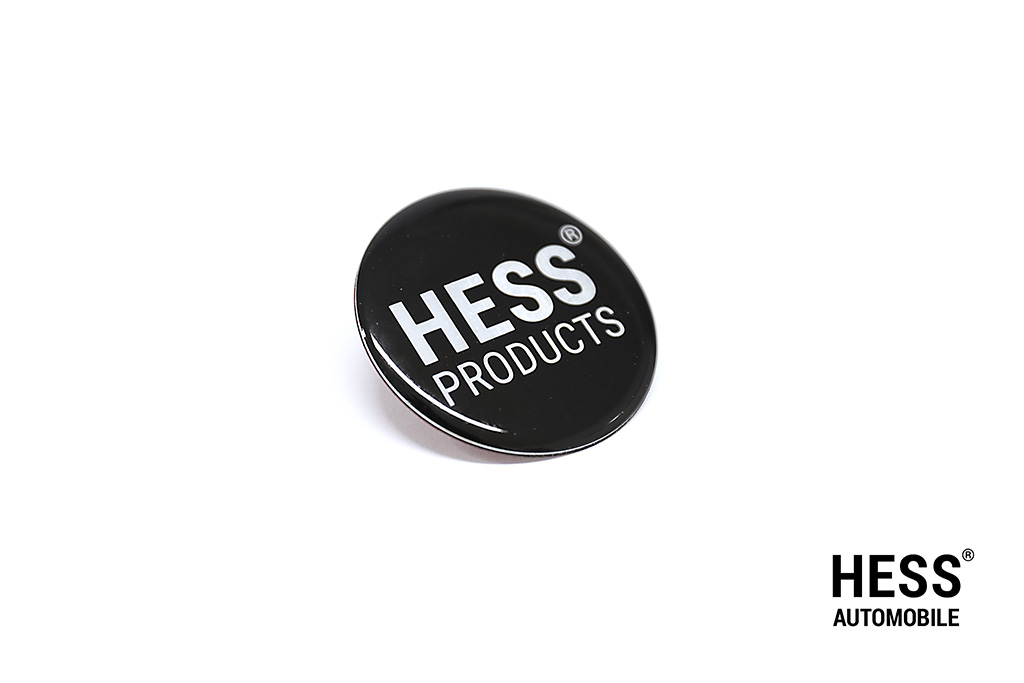 Hess Logo Aufkleber Nabendeckel schwarz