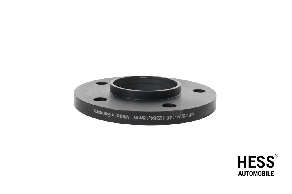 Distanzscheiben 15mm, LK 5/130, schwarz, 2er Set mit Durchsteckausführung exkl. Befestigungsschrauben