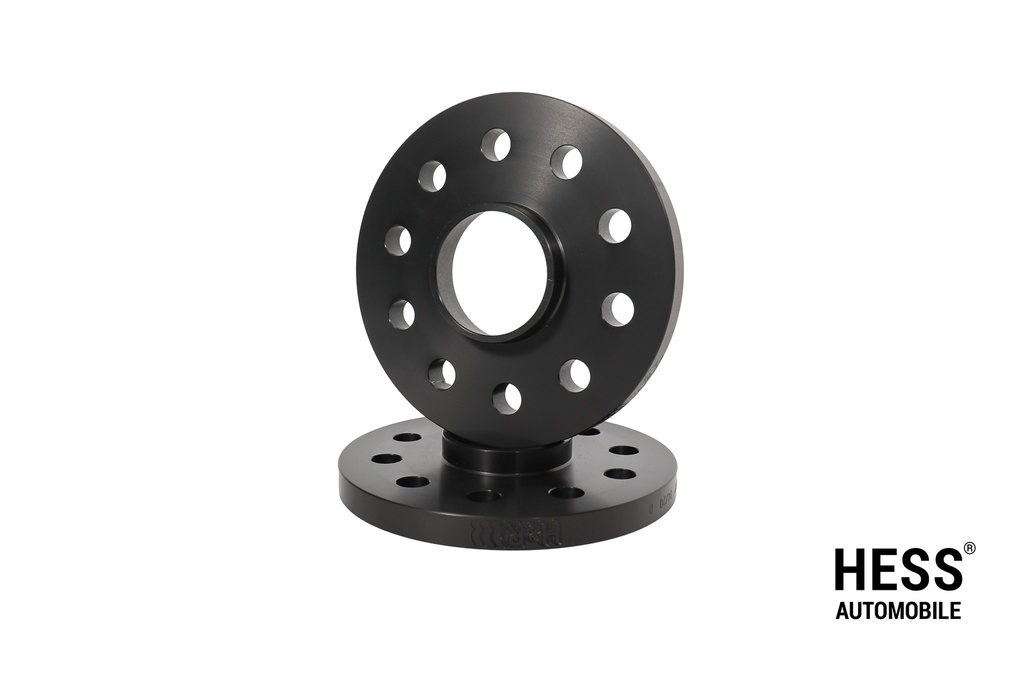 Distanzscheiben 25mm, LK120/5, NLB 65,1mm, schwarzz, 2er Set mit Durchsteckausführung inkl. Befestigungsschrauben.