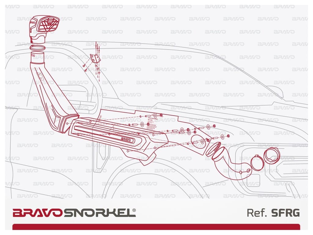 BRAVO SNORKEL Ford Ranger 2023+