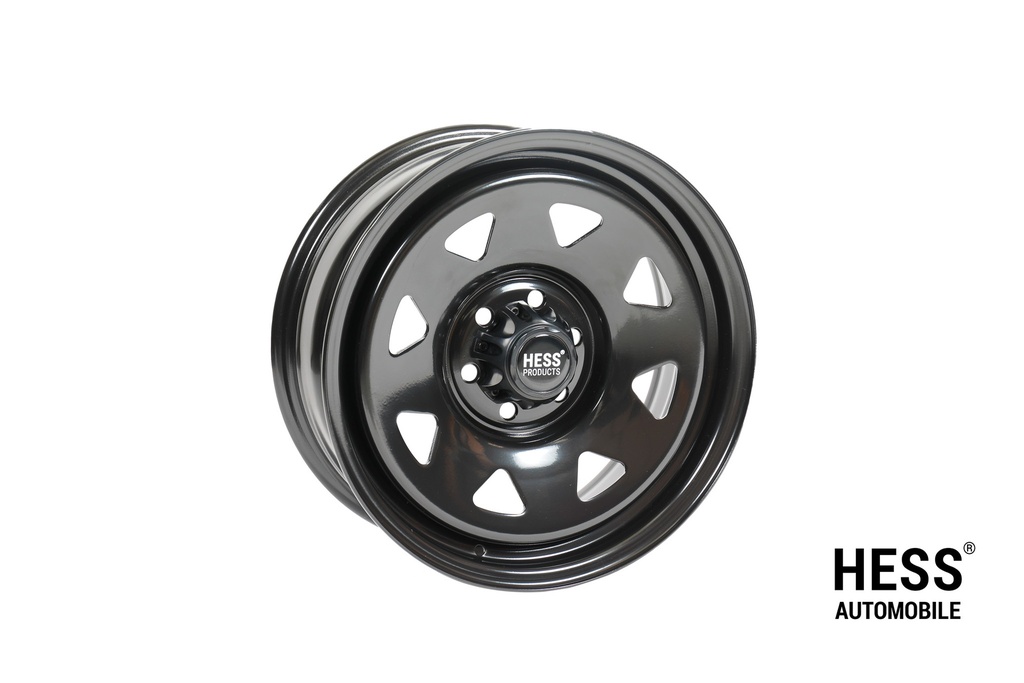 HESS H40, 17 Zoll, Steel Triangle Black, Offroad-Stahlfelge für VW Heavy, Ford Custom V710