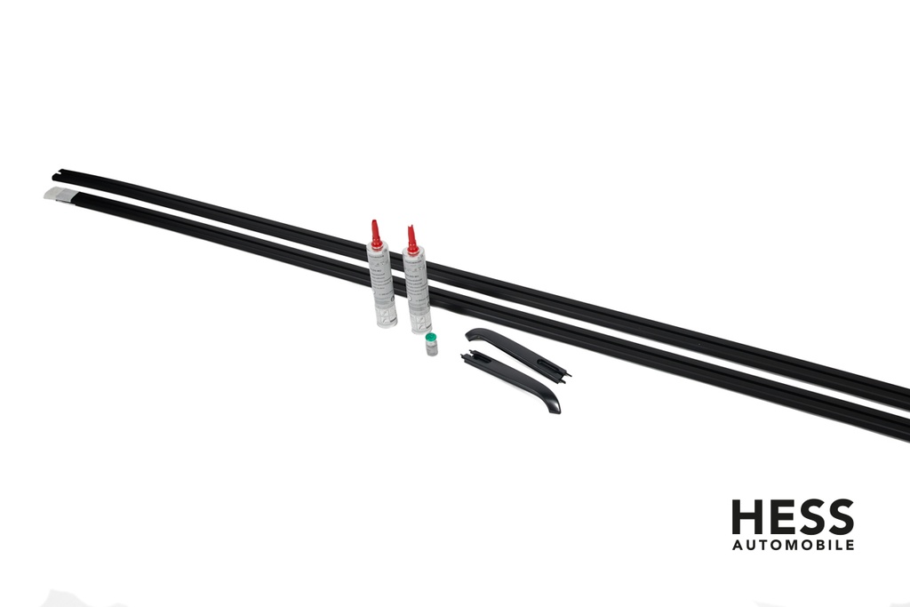 V Schienen seitlich an Dachkante Set Schwarz LR W California T5/T6/T6.1 C