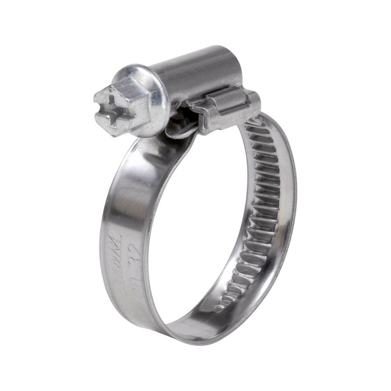 Schlauchschelle mit asymmetrischem Schloss,Ferritischer Stahl F1, 70-90mm