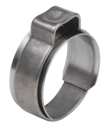 1-Ohr-Klemme mit Einlagering, Ø 12.3 mm