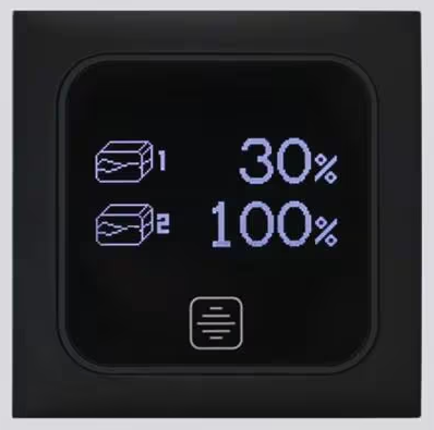 Wasserstandsanzeige CBE PT722 — Anzeigepanel