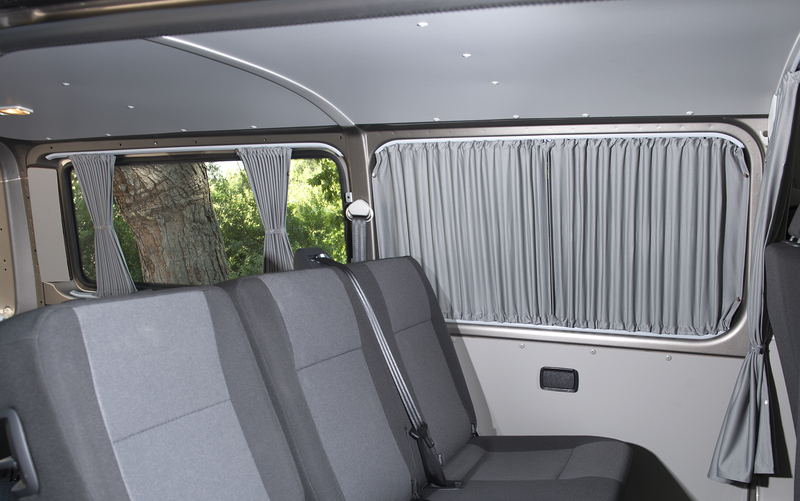 Carbest Vorhänge mit Innenverkleidung langer Radstand für Ford Custom / VW new Transporter (2025)