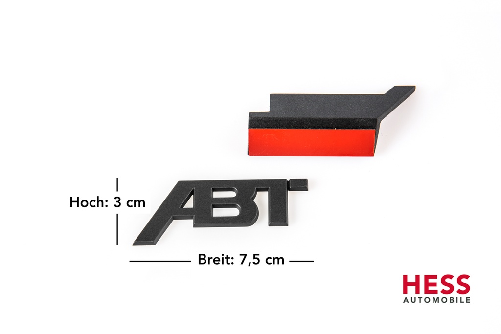 ABT Emblem Kühlergrill 77 x 30 mm, mattschwarz